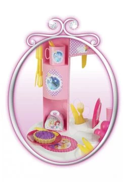SMOBY Küchenset Mit Uhr Disney Prinzessinnen Und Ein Sportwagen Für Die Pastell-Puppe -Smoby 024023 e smoby kuchynka
