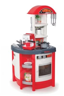 Küche Studio Tefal Smoby Elektronisch Mit Sounds, Mit Espresso Rowenta Kaffeemaschine Und 19 Zubehörteilen Rot
