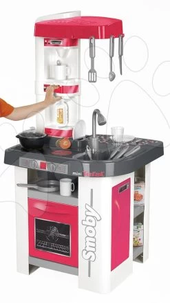 Küche Tefal Studio Smoby Elektronisch Mit Sounds, Sodagerät Und 25 Zubehörteilen Rot -Smoby 024311 y k smoby kuchynka