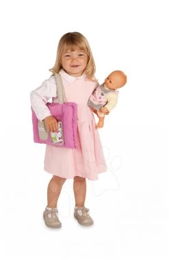 Puppenwagen-Set DeLuxe Pastell Maxi Cosi&Quinny Sport Grey 3in1 Smoby Und Baby Nurse Wickelunterlage Mit Zubehör Für 42 Cm Große Puppe -Smoby 024362 c smoby prebalovacia podlozka