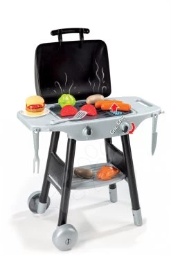 Werkstattset Black + Decker Smoby Mit Bohrmaschine Und Küche Barbecue Grill Auf Rädern -Smoby 024497 b smoby grill 1