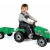 Trettraktor RX Bull Smoby Mit Anhänger Grün