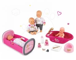 Puppenset Baby Nurse Gold Edition Smoby 32 Cm, Wiege Mit Karussell Und Puppenwanne -Smoby 06122016 0c76fb7939c7f91657e72fed354b4604
