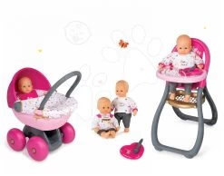 Set Puppe Baby Nurse Goldene Edition Smoby 32 Cm, Esszimmerstuhl Und Kinderwagen Für Puppen Ab 24 Monaten -Smoby 06122016 6f01b1b8fc744982e017a94356080cd6
