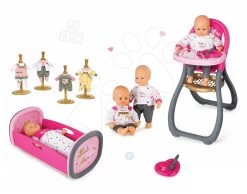 Baby Nurse Gold Edition Smoby Puppenset 32 Cm, Esszimmerstuhl, Wiege Mit Karussell Und 3 Puppenkleider Ab 24 Monaten -Smoby 06122016 ddce531c07778343950d995fcfcd201b