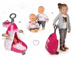 SMOBY Baby Nurse Gold Edition Puppenwickelwagen-Set Mit Kinderbett Und Puppe 32 Cm Ab 18 Monaten -Smoby 07122016 44ca428962849cdffc955421d325ae62