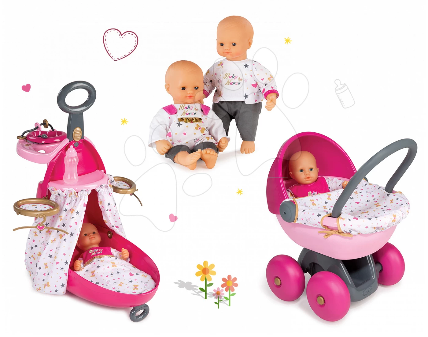 SMOBY Baby Nurse Gold Edition Puppenwickelwagen-Set Mit Babybett, Puppe 32 Cm Und Tiefem Puppenwagen Ab 18 Monaten 19 SMOBY Baby Nurse Gold Edition Puppenwickelwagen-Set Mit Babybett, Puppe 32 Cm Und Tiefem Puppenwagen Ab 18 Monaten – Bild 19