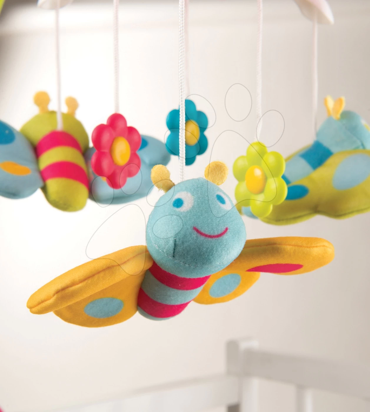 Karussell über Der Krippe Flower Cotoons Smoby Mit Schmetterlingen, Musik Und Licht Blau Ab 0 Monaten 5 Karussell über Der Krippe Flower Cotoons Smoby Mit Schmetterlingen, Musik Und Licht Blau Ab 0 Monaten – Bild 5