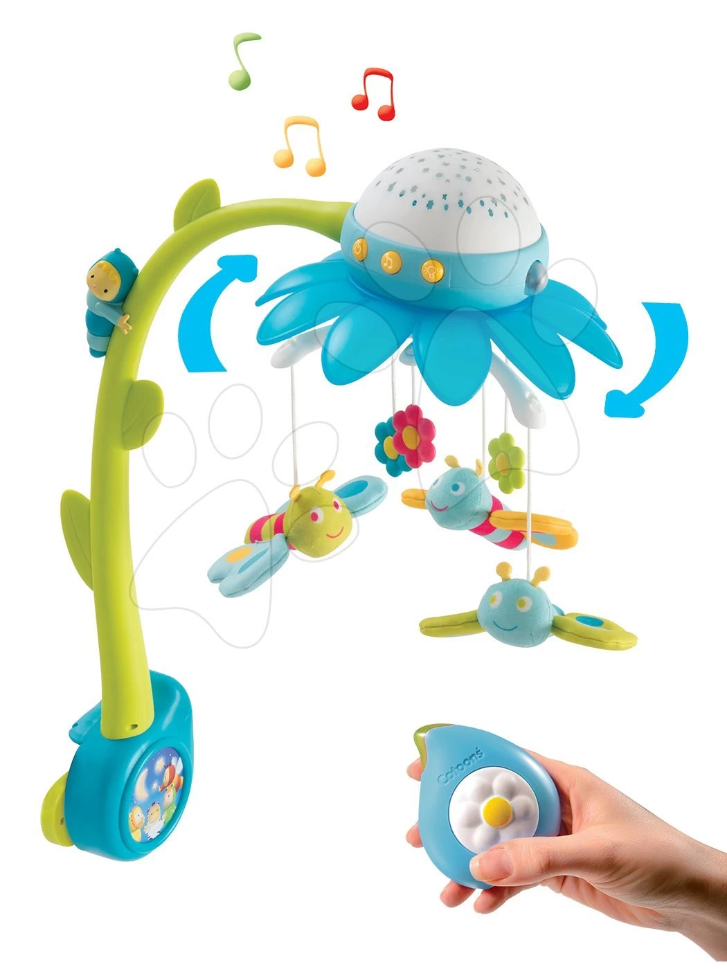 Karussell über Der Krippe Flower Cotoons Smoby Mit Schmetterlingen, Musik Und Licht Blau Ab 0 Monaten 11 Karussell über Der Krippe Flower Cotoons Smoby Mit Schmetterlingen, Musik Und Licht Blau Ab 0 Monaten – Bild 11