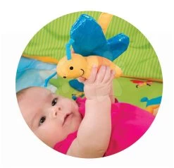 Spieldecke Cotoons Discovery Smoby Mit Reck, Nest, Rasseln Und Teich Für Die Kleinsten Rosa -Smoby 110213 e2 smoby deka