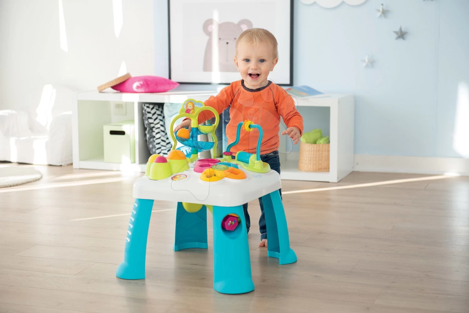 Set Lauflernwagen Und Kinderwagen Mit Bremse Croc Baby Walker Minikiss 3in1 Smoby Und Ein Didaktischer Tisch Mit Sound Und Licht 11 Set Lauflernwagen Und Kinderwagen Mit Bremse Croc Baby Walker Minikiss 3in1 Smoby Und Ein Didaktischer Tisch Mit Sound Und Licht – Bild 11