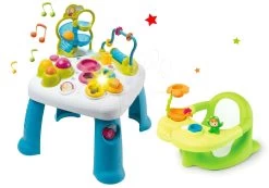 Set Didaktischer Tisch Activity Table Cotoons Smoby Mit Ton, Licht Und Sitz In Der Badewanne Frosch Mit Saugnäpfen -Smoby 110426set 10 smoby set