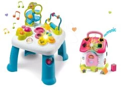 Set Didaktisches Tischlein Cotoons Smoby Mit Funktionen Und Ein Falthäuschen Mit Licht Und Ton -Smoby 110426set 23 smoby set