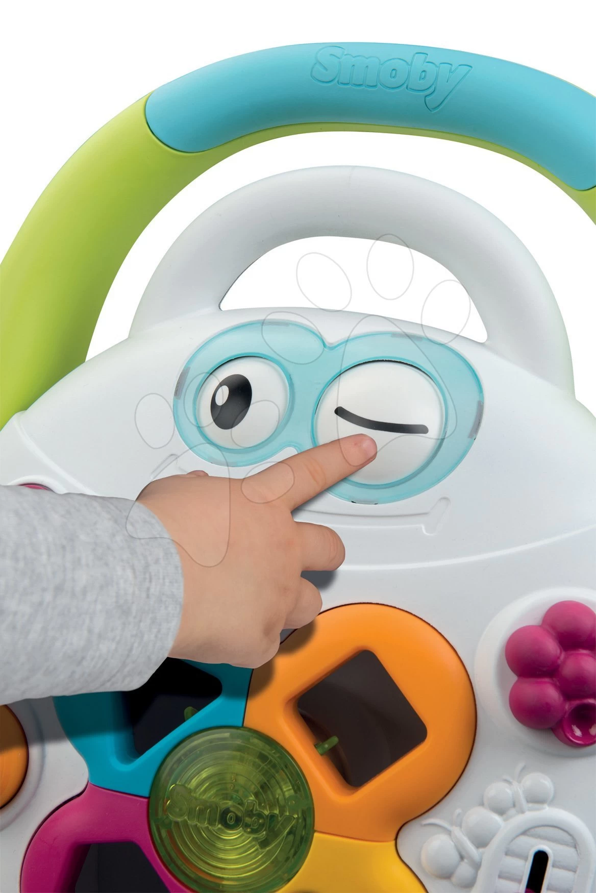 Set Lauflernhilfe Trott Cotoons 2v1 Smoby Grün Mit Würfeln, Licht Und Melodie Und Einer Puppe Mit Ton Im Kinderbett 27 Cm 11 Set Lauflernhilfe Trott Cotoons 2v1 Smoby Grün Mit Würfeln, Licht Und Melodie Und Einer Puppe Mit Ton Im Kinderbett 27 Cm – Bild 11