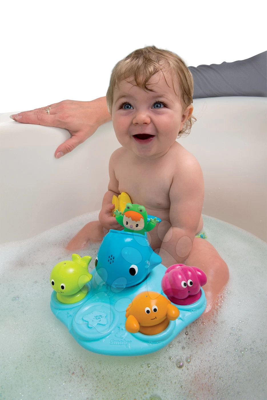 Tierchen Im Bad Cotoons Smoby Auf Der Insel Mit Saugnäpfen, Spritzend Ab 12 Monaten 1 Tierchen Im Bad Cotoons Smoby Auf Der Insel Mit Saugnäpfen, Spritzend Ab 12 Monaten