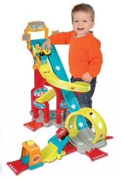 Trettraktor-Set Claas Farmer XL Mit Anhänger Smoby Und Autobahn Vroom Planet Mega Jump -Smoby 120411 a smoby autodraha 1