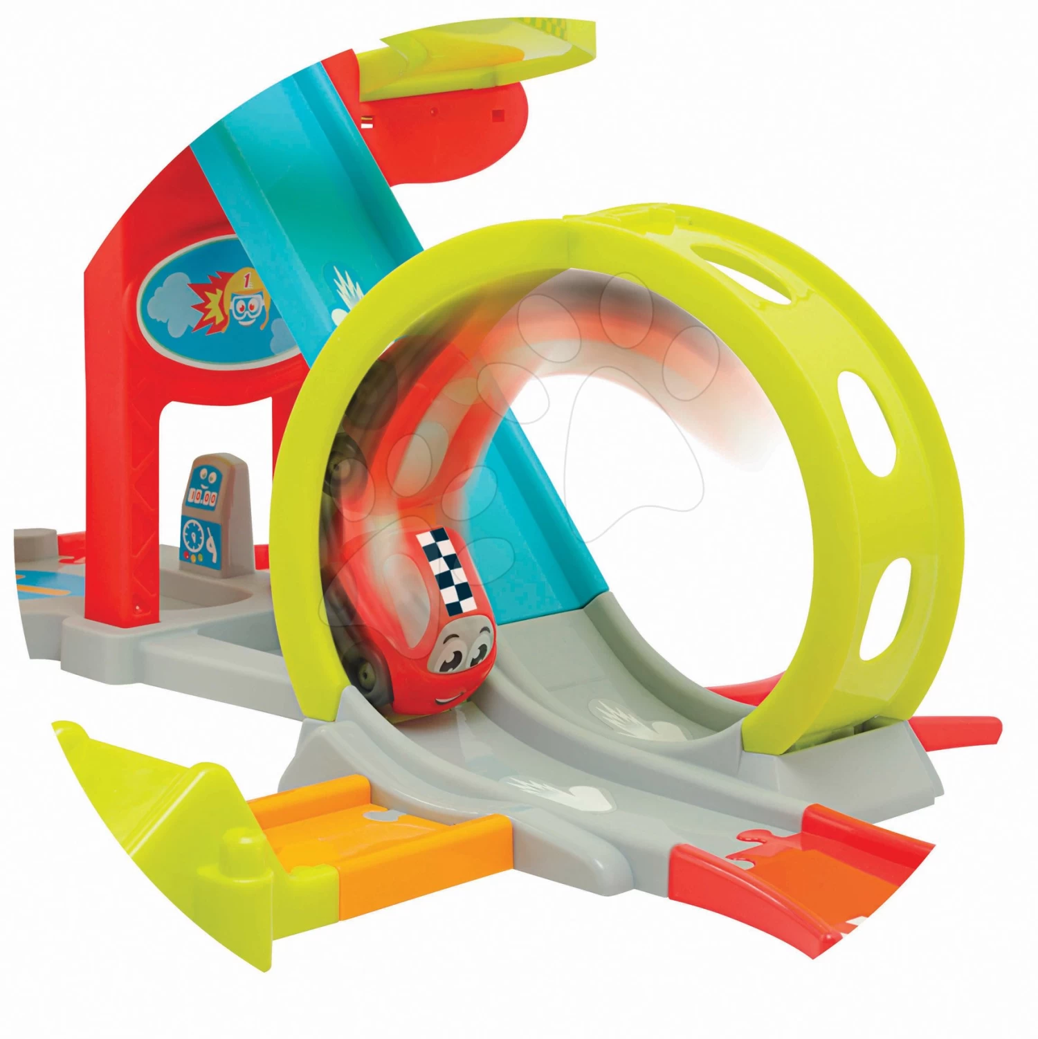 Set Katzenhäuser Mit Dem Sound Von Cat's House Veterinary Smoby Und Eine Springende Autostrecke Mit Zwei Spielzeugautos 11 Set Katzenhäuser Mit Dem Sound Von Cat's House Veterinary Smoby Und Eine Springende Autostrecke Mit Zwei Spielzeugautos – Bild 11