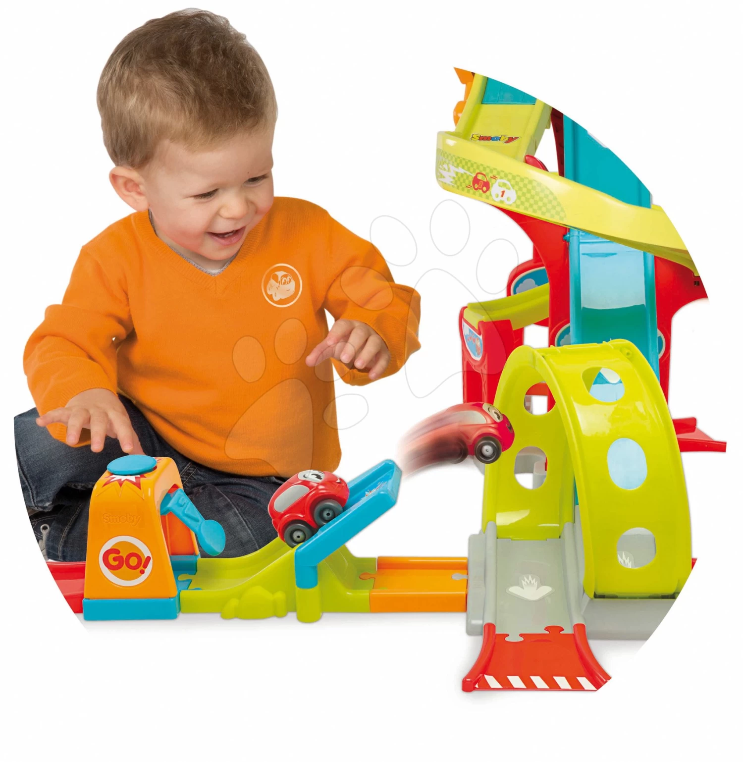 Set Katzenhäuser Mit Dem Sound Von Cat's House Veterinary Smoby Und Eine Springende Autostrecke Mit Zwei Spielzeugautos 8 Set Katzenhäuser Mit Dem Sound Von Cat's House Veterinary Smoby Und Eine Springende Autostrecke Mit Zwei Spielzeugautos – Bild 8