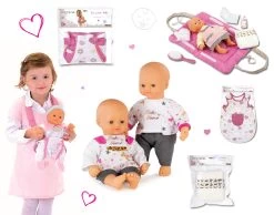 Puppenset Baby Nurse Gold Edition Smoby 32 Cm, Nachthemd, Wickelunterlage, Tragetuch Und Windelset -Smoby 12122016 3fadd9c88eb9821aebfb84b0dc964a93