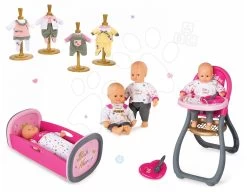 Baby Nurse Gold Edition Smoby Puppenset 32 Cm, Esszimmerstuhl, Wiege Mit Karussell Und 3 Puppenkleider Ab 24 Monaten -Smoby 12122016 4d052fed91aa42910d1f7e4ea41fa8fc
