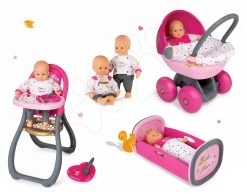 Puppenset Baby Nurse Gold Edition Smoby 32 Cm, Esszimmerstuhl, Tiefer Puppenwagen Und Wiege Mit Wickeltuch Ab 24 Monaten -Smoby 12122016 e9551cb8341721af2249fd74b8f40ac8