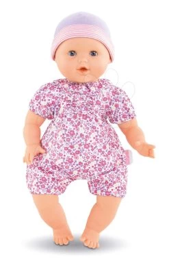 Set Puppenwagen Dreierkombination Powder Pink 3in1 Maxi Cosi&Quinny Smoby Und Eine Corolle-Puppe Mit Kleidern Und Einer Jacke -Smoby 130300 a corolle babika 1