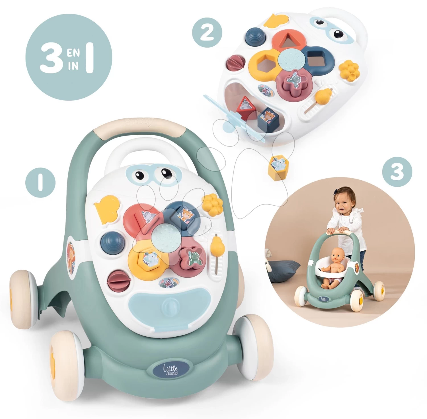 Didaktische Lauflehrnhilfe Und Wagen Trotty Walker 3in1 Little Smoby Mit Einem Abnehmbaren Tablet Mit Funktionen Zur Entwicklung Der Motorik Ab 12 Monaten SM140304 13 Didaktische Lauflehrnhilfe Und Wagen Trotty Walker 3in1 Little Smoby Mit Einem Abnehmbaren Tablet Mit Funktionen Zur Entwicklung Der Motorik Ab 12 Monaten SM140304 – Bild 13