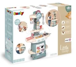 Didaktische Spielküche Für Die Kleinsten Cooky Kitchen Little Smoby Mit Würfeln Und Geschirr Für Die Spielküche Ab 18 Monaten SM140305 -Smoby 140305 l smoby kuchynka
