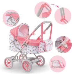 Puppenhaus-Set Violette Baby Nurse Large Doll's Play Center Smoby Und Tiefer Puppenwagen Mon Grand Klappbar Für 36-52 Cm Große Puppe -Smoby 140460 a corolle stroller 1