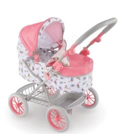 Puppenhaus-Set Violette Baby Nurse Large Doll's Play Center Smoby Und Tiefer Puppenwagen Mon Grand Klappbar Für 36-52 Cm Große Puppe -Smoby 140460 d corolle stroller