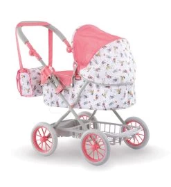 Puppenhaus-Set Violette Baby Nurse Large Doll's Play Center Smoby Und Tiefer Puppenwagen Mon Grand Klappbar Für 36-52 Cm Große Puppe -Smoby 140460 f corolle stroller