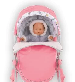 Puppenhaus-Set Violette Baby Nurse Large Doll's Play Center Smoby Und Tiefer Puppenwagen Mon Grand Klappbar Für 36-52 Cm Große Puppe -Smoby 140460 k corolle stroller