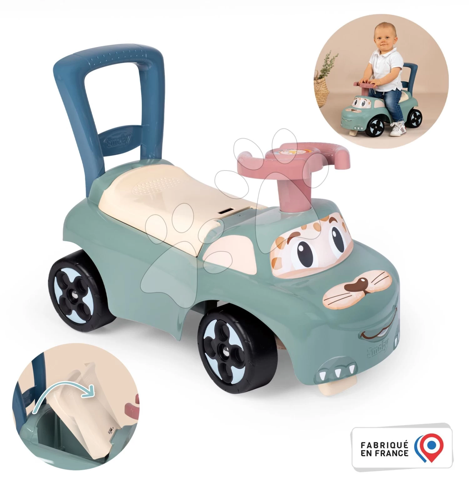 Auto Ride On Little Smoby Rutscher Ergonomisch Geformt Mit Stauraum Ab 10 Monaten SM140501 3 Auto Ride On Little Smoby Rutscher Ergonomisch Geformt Mit Stauraum Ab 10 Monaten SM140501 – Bild 3