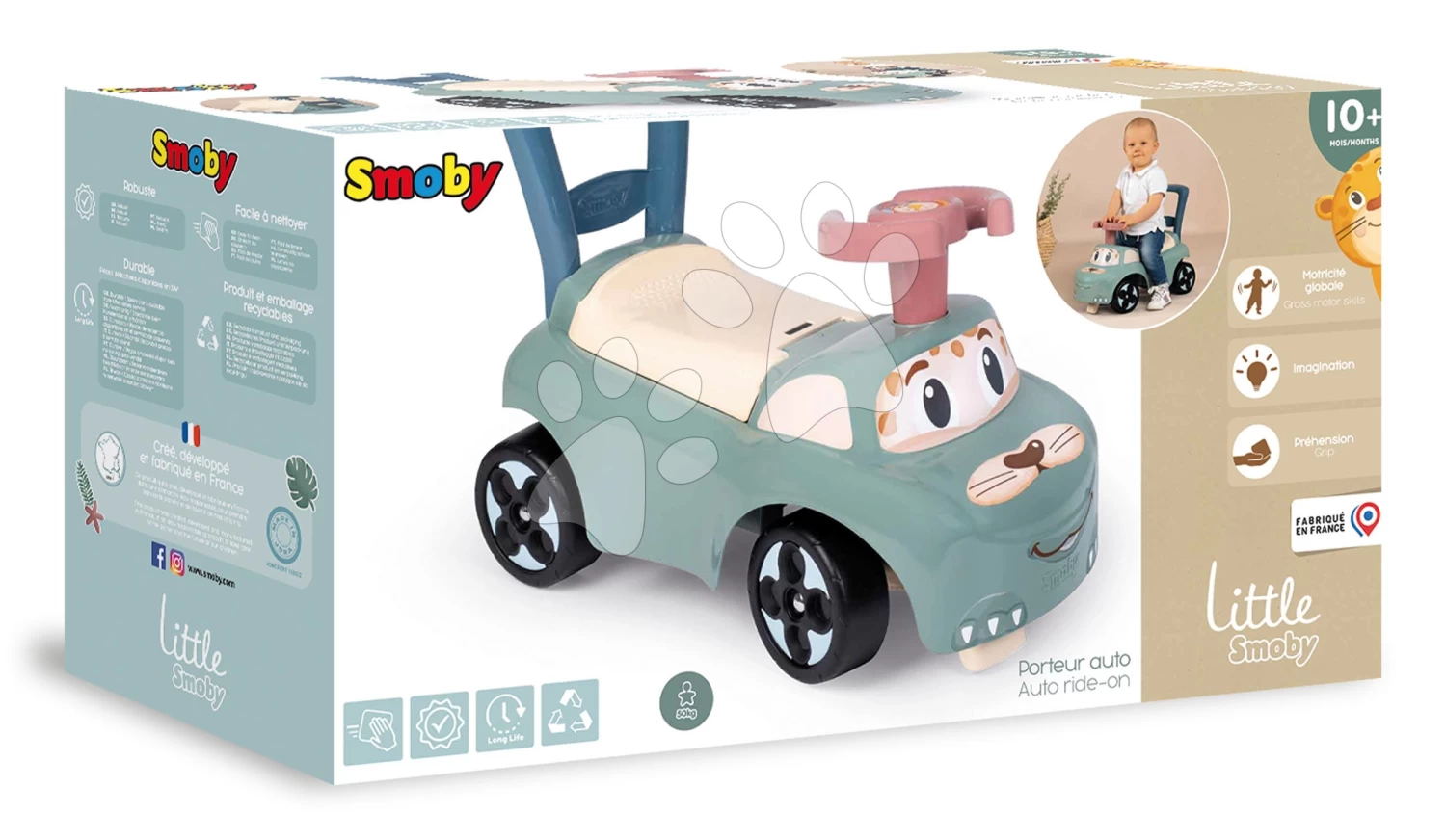 Auto Ride On Little Smoby Rutscher Ergonomisch Geformt Mit Stauraum Ab 10 Monaten SM140501 7 Auto Ride On Little Smoby Rutscher Ergonomisch Geformt Mit Stauraum Ab 10 Monaten SM140501 – Bild 7