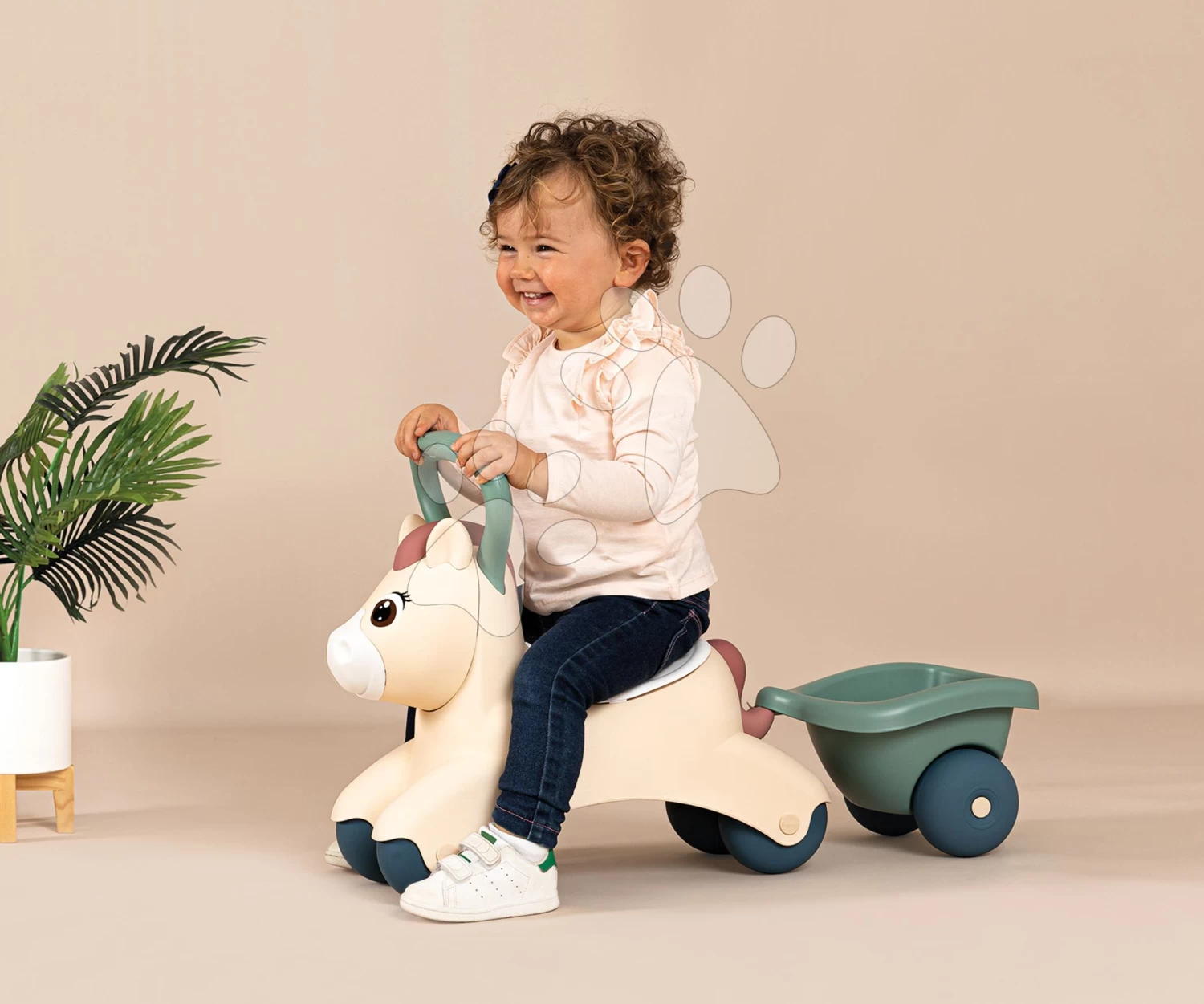 Baby Pony Ride On Little Smoby Rutscher Mit Anhänger Ergonomisch Geformt Mit Großer Halterung Für Die Kleinsten Ab 12 Monaten SM140502 1 Baby Pony Ride On Little Smoby Rutscher Mit Anhänger Ergonomisch Geformt Mit Großer Halterung Für Die Kleinsten Ab 12 Monaten SM140502