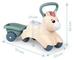 Baby Pony Ride On Little Smoby Rutscher Mit Anhänger Ergonomisch Geformt Mit Großer Halterung Für Die Kleinsten Ab 12 Monaten SM140502 20 Baby Pony Ride On Little Smoby Rutscher Mit Anhänger Ergonomisch Geformt Mit Großer Halterung Für Die Kleinsten Ab 12 Monaten SM140502 -Smoby 140502 j smoby odrazadlo