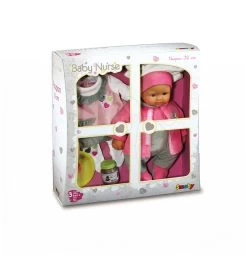 Set Puppenwagen Masha Und Einen Bären Für Smoby-Puppe Sport (58 Cm Griff), Esszimmerstuhl, Wiege Und Puppe Mit Kleid Ab 18 Monaten -Smoby 160060 b smoby babika