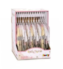 Baby Nurse Gold Edition Smoby Puppenset 32 Cm, Tiefer Puppenwagen Für Puppe Und 3 Kleider Ab 24 Monaten -Smoby 160063 b smoby satocky pre babiku 5