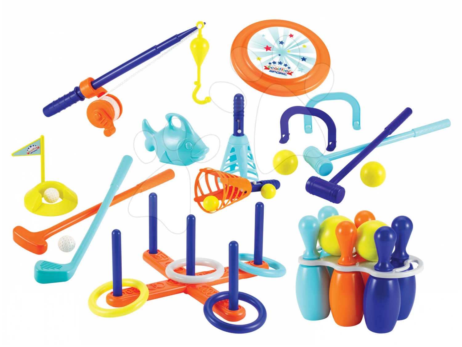 Rutschenset Toboggan XL Mit Wasser Länge 230 Cm Smoby Und Ein Spritzender Tintenfisch Und Ein Sportset Mit 7 Spielen 7 Rutschenset Toboggan XL Mit Wasser Länge 230 Cm Smoby Und Ein Spritzender Tintenfisch Und Ein Sportset Mit 7 Spielen – Bild 7