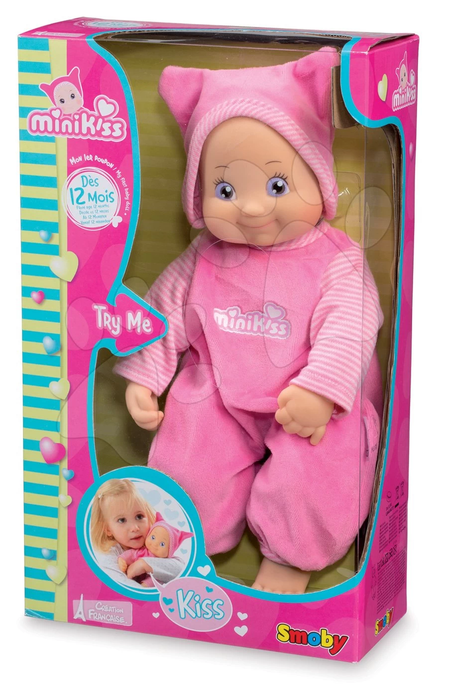 Puppe Mit Klängen MiniKiss Smoby Rosa Ab 12 Monaten 3 Puppe Mit Klängen MiniKiss Smoby Rosa Ab 12 Monaten – Bild 3