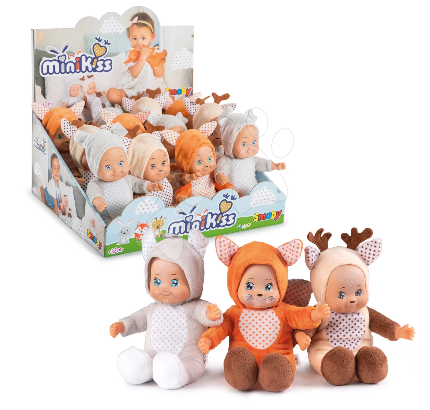 Puppe In Kostüm Hirsch Mini Animal Doll MiniKiss Smoby 20 Cm Ab 12 Monaten 5 Puppe In Kostüm Hirsch Mini Animal Doll MiniKiss Smoby 20 Cm Ab 12 Monaten – Bild 5