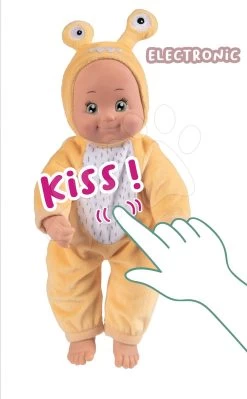 Puppe In Kostüm Schnecke MiniKiss Croc Smoby Gelb Mit Klängen ‚cmuk’ Mit Weichem Körper Ab 12 Monaten