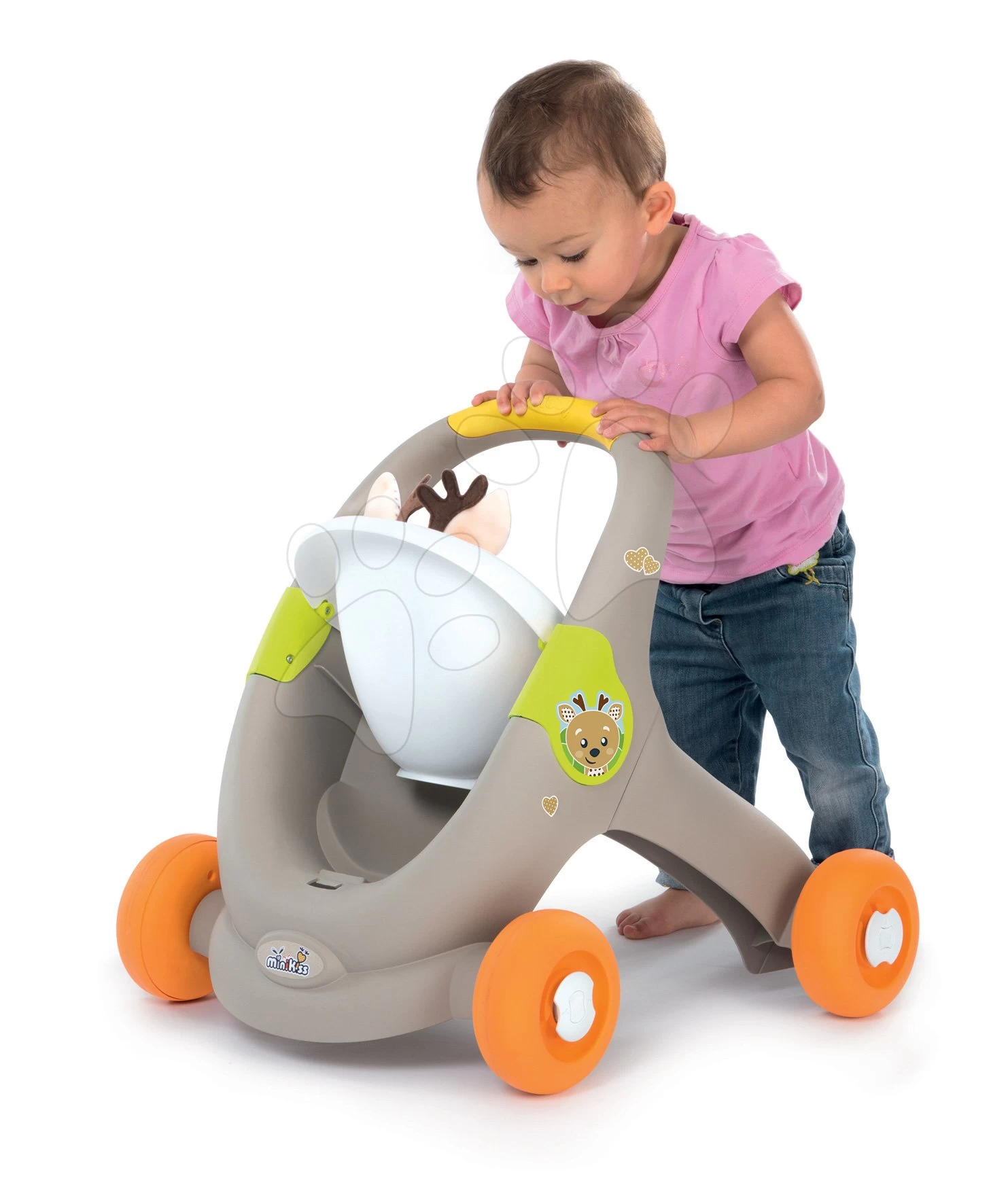 Set Lauflernwagen Und Kinderwagen Mit Autositz Für Tiere Animal Minikiss 3in1 Smoby Mit Bremse Und Ein Cosy-Balance-Kegel 14 Set Lauflernwagen Und Kinderwagen Mit Autositz Für Tiere Animal Minikiss 3in1 Smoby Mit Bremse Und Ein Cosy-Balance-Kegel – Bild 14
