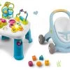 Set Lauflernwagen Und Kinderwagen Mit Bremse Croc Baby Walker Minikiss 3in1 Smoby Und Ein Didaktischer Tisch Mit Sound Und Licht