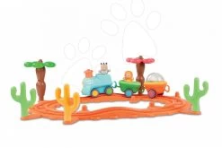 Set Lauflernhilfe Trott Cotoons 2v1 Smoby Grün Mit Würfeln, Licht Und Melodie Und Einer Musikalischen Eisenbahn -Smoby 211090 b smoby hudobny vlacik 1