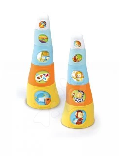 Set Karussell über Dem Kinderbett Star Cotoons Smoby 2in1 Mit Eulen Und Klappbare Tassen Happy Tower -Smoby 211127 a smoby skladacie salky