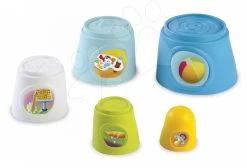 Klappbare Tassen Happy Tower Cotoons Smoby 5 Stück Blau Ab 12 Monaten -Smoby 211317 c1 smoby salky na skladanie