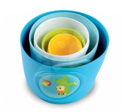 Klappbare Tassen Happy Tower Cotoons Smoby 5 Stück Blau Ab 12 Monaten -Smoby 211317 d1 smoby salky na skladanie