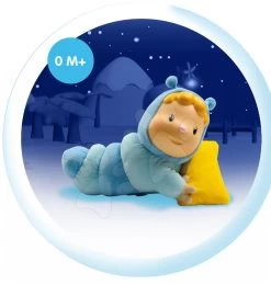 Set Karussell über Dem Kinderbett Star Cotoons 2v1 Smoby Mit Eulen Und Einer Leuchtenden Chowing-Puppe Im Bett -Smoby 211333 b smoby babika 1