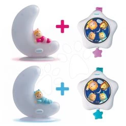 Leuchtender Mond Und Stern Cotoons Smoby Mit Sound Für Babys Blau -Smoby 211336 d smoby svietiaci mesiacik